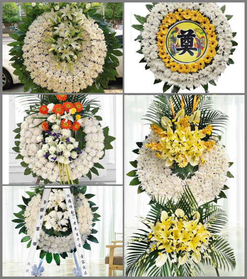 湖北黄石市阳新县富池镇林岩村花圈速递